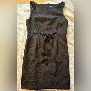 Taylor Embossed Sheath Dress SilkTie Front Size 12